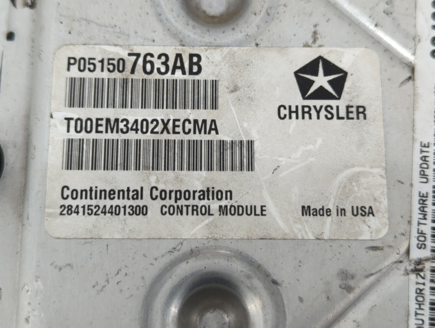 2013 Chrysler 200 PCM Engine Control Computer ECU ECM PCU OEM P/N:P05150763AB P68164366AB, P68164364AC, P05150761AB Fits OEM
