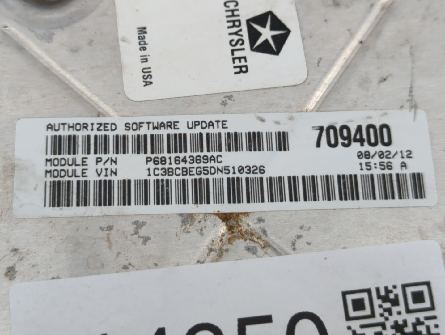 2013 Chrysler 200 PCM Engine Control Computer ECU ECM PCU OEM P/N:P05150724AC Fits OEM Used Auto Parts - Oemusedautoparts1.c