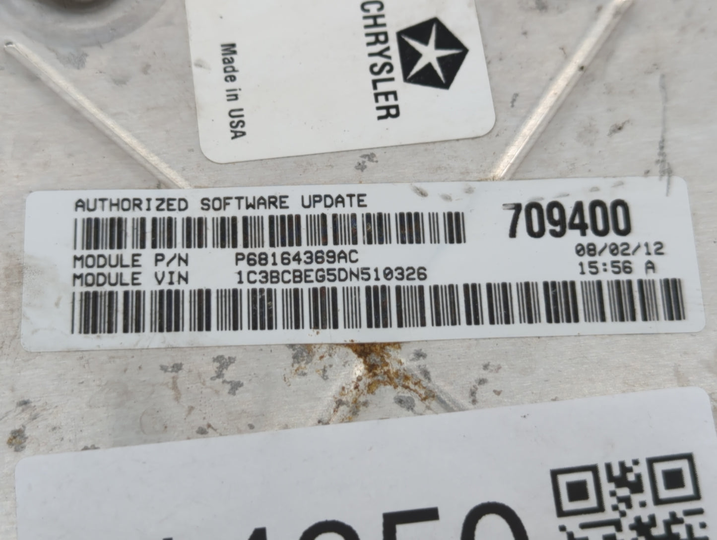 2013 Chrysler 200 PCM Engine Control Computer ECU ECM PCU OEM P/N:P05150724AC Fits OEM Used Auto Parts - Oemusedautoparts1.c