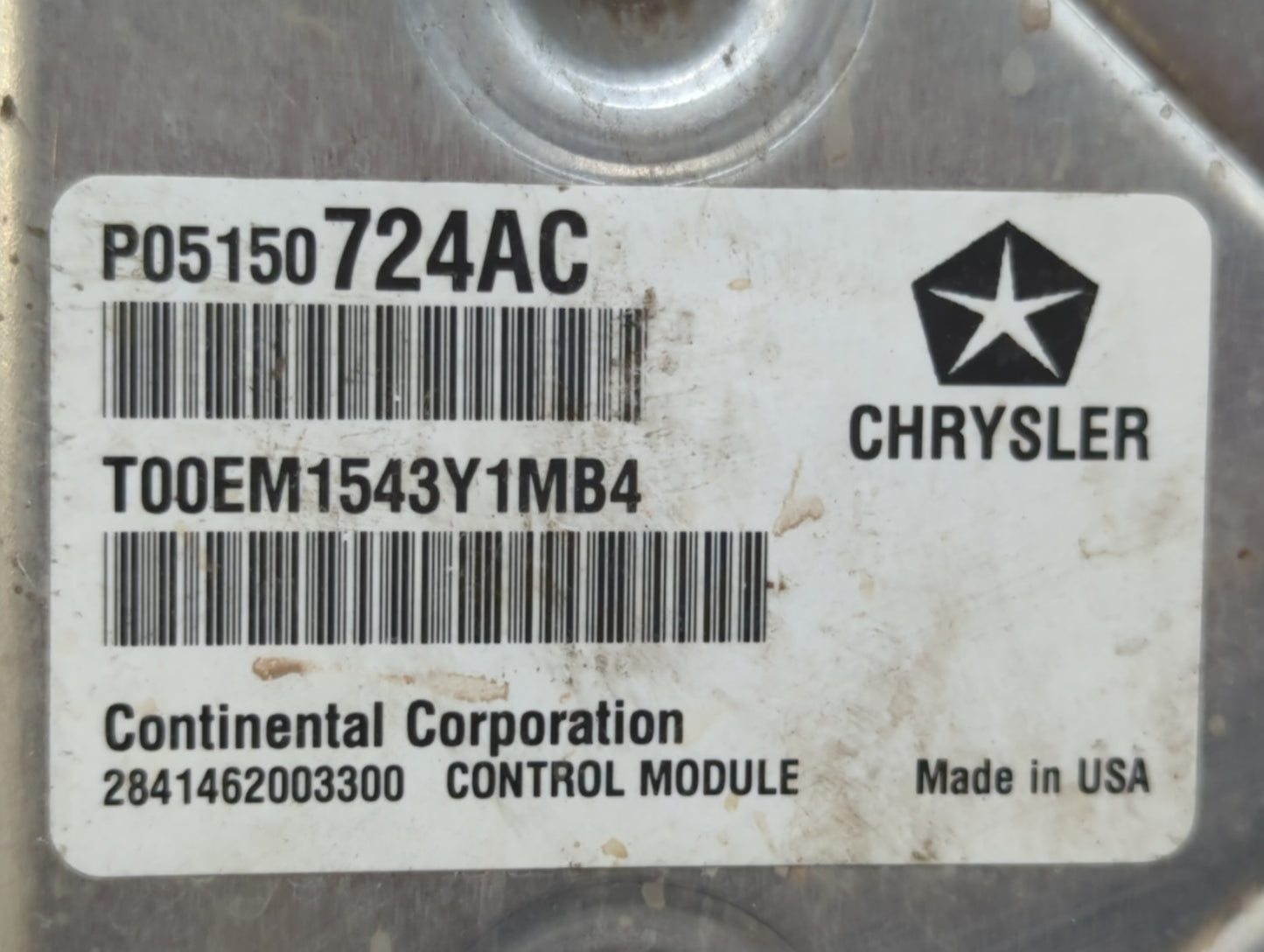 2013 Chrysler 200 PCM Engine Control Computer ECU ECM PCU OEM P/N:P68164370AE P05150724AC Fits OEM Used Auto Parts - Oemused
