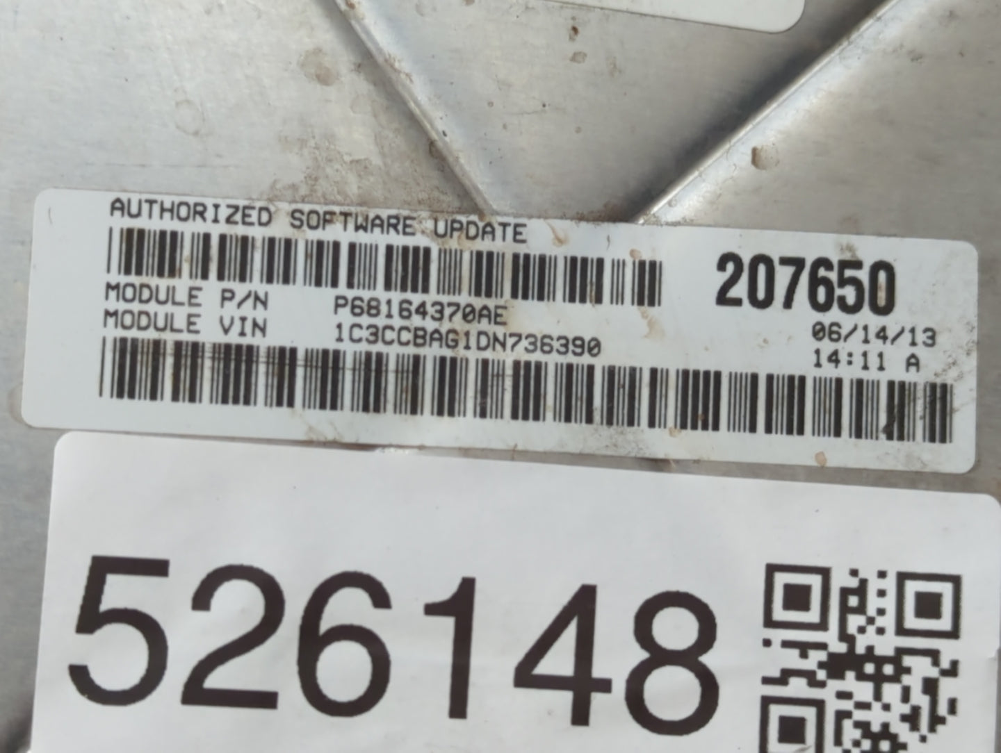 2013 Chrysler 200 PCM Engine Control Computer ECU ECM PCU OEM P/N:P68164370AE P05150724AC Fits OEM Used Auto Parts - Oemused