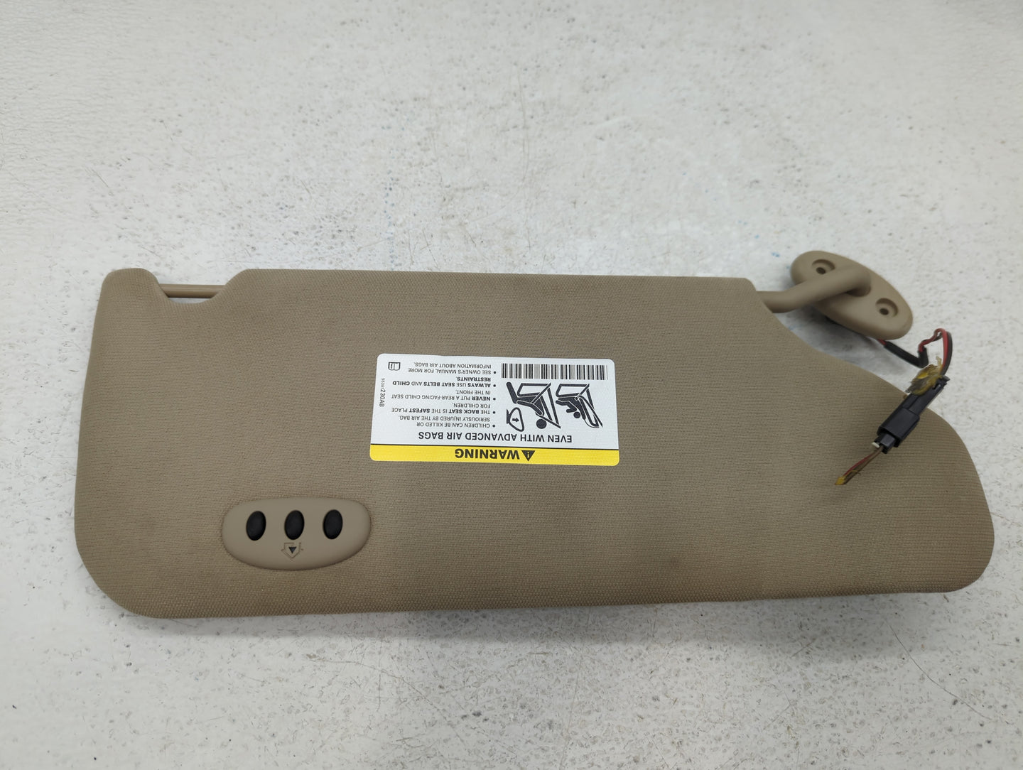 2011-2014 Chrysler 200 Sun Visor Shade Replacement Driver Left Mirror Fits Fits 2011 2012 2013 2014 OEM Used Auto Parts - Oe