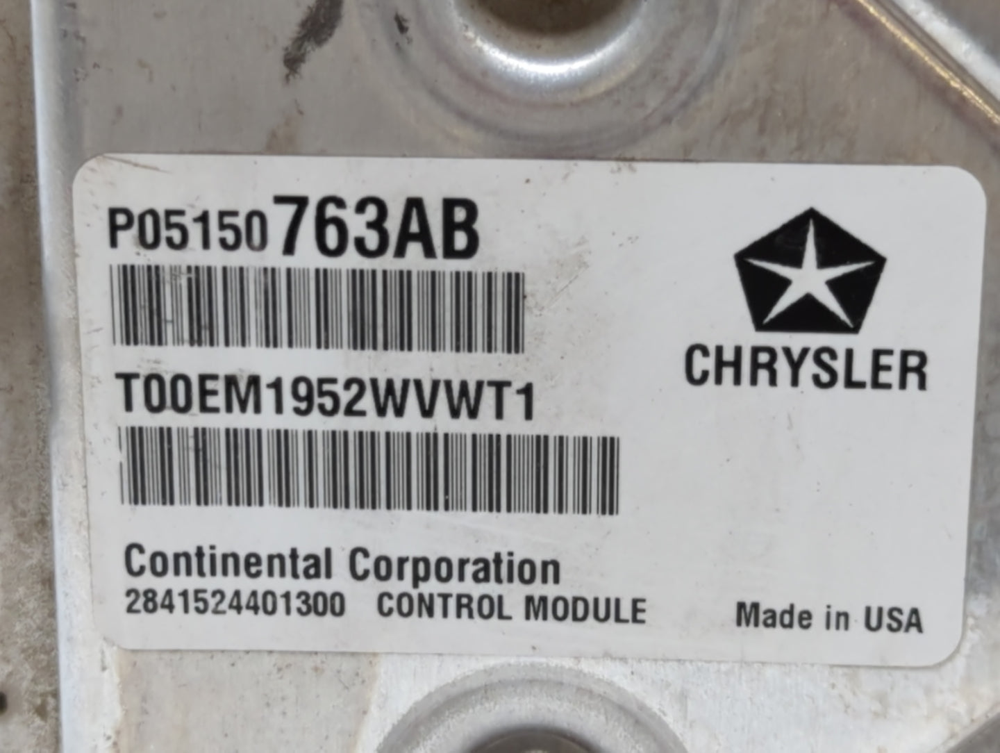 2013 Chrysler 200 PCM Engine Control Computer ECU ECM PCU OEM P/N:P05150763AB Fits OEM Used Auto Parts - Oemusedautoparts1.c