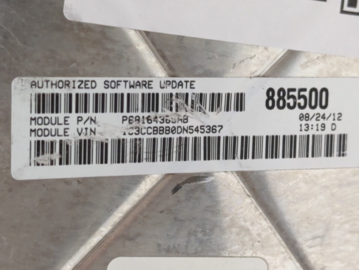 2013 Chrysler 200 PCM Engine Control Computer ECU ECM PCU OEM P/N:P05150763AB Fits OEM Used Auto Parts - Oemusedautoparts1.c