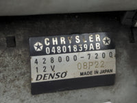 2011-2014 Chrysler 200 Car Starter Motor Solenoid OEM P/N:428000-7200 04801839AB Fits Fits 2011 2012 2013 2014 OEM Used Auto