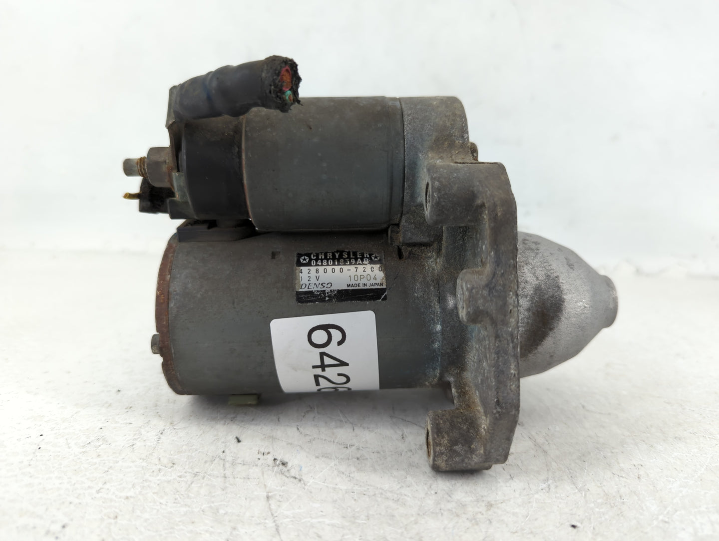 2011-2014 Chrysler 200 Car Starter Motor Solenoid OEM P/N:04801839AB 428000-7200 Fits Fits 2011 2012 2013 2014 OEM Used Auto