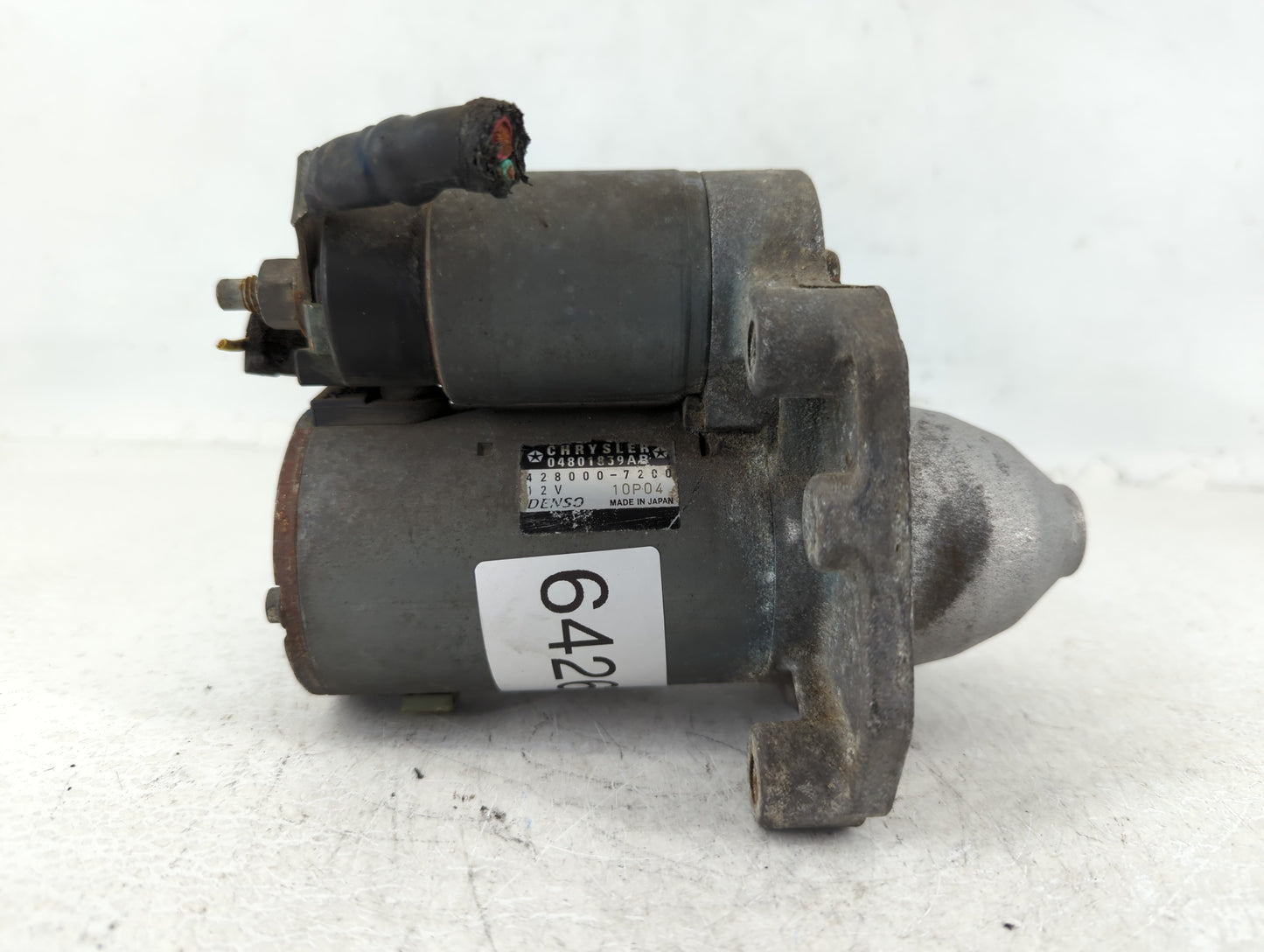 2011-2014 Chrysler 200 Car Starter Motor Solenoid OEM P/N:04801839AB 428000-7200 Fits Fits 2011 2012 2013 2014 OEM Used Auto