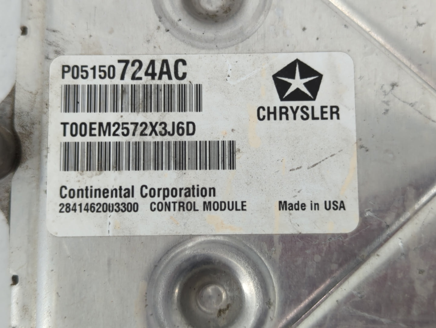 2013 Chrysler 200 PCM Engine Control Computer ECU ECM PCU OEM P/N:P68164370AC P05150724AC Fits OEM Used Auto Parts - Oemused