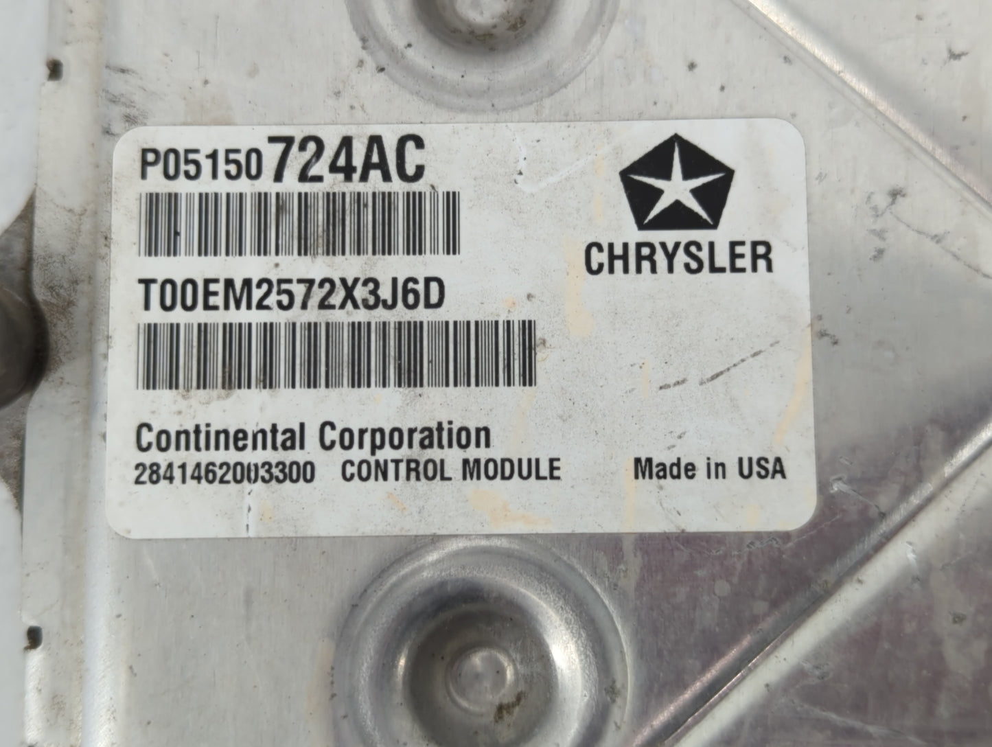 2013 Chrysler 200 PCM Engine Control Computer ECU ECM PCU OEM P/N:P68164370AC P05150724AC Fits OEM Used Auto Parts - Oemused