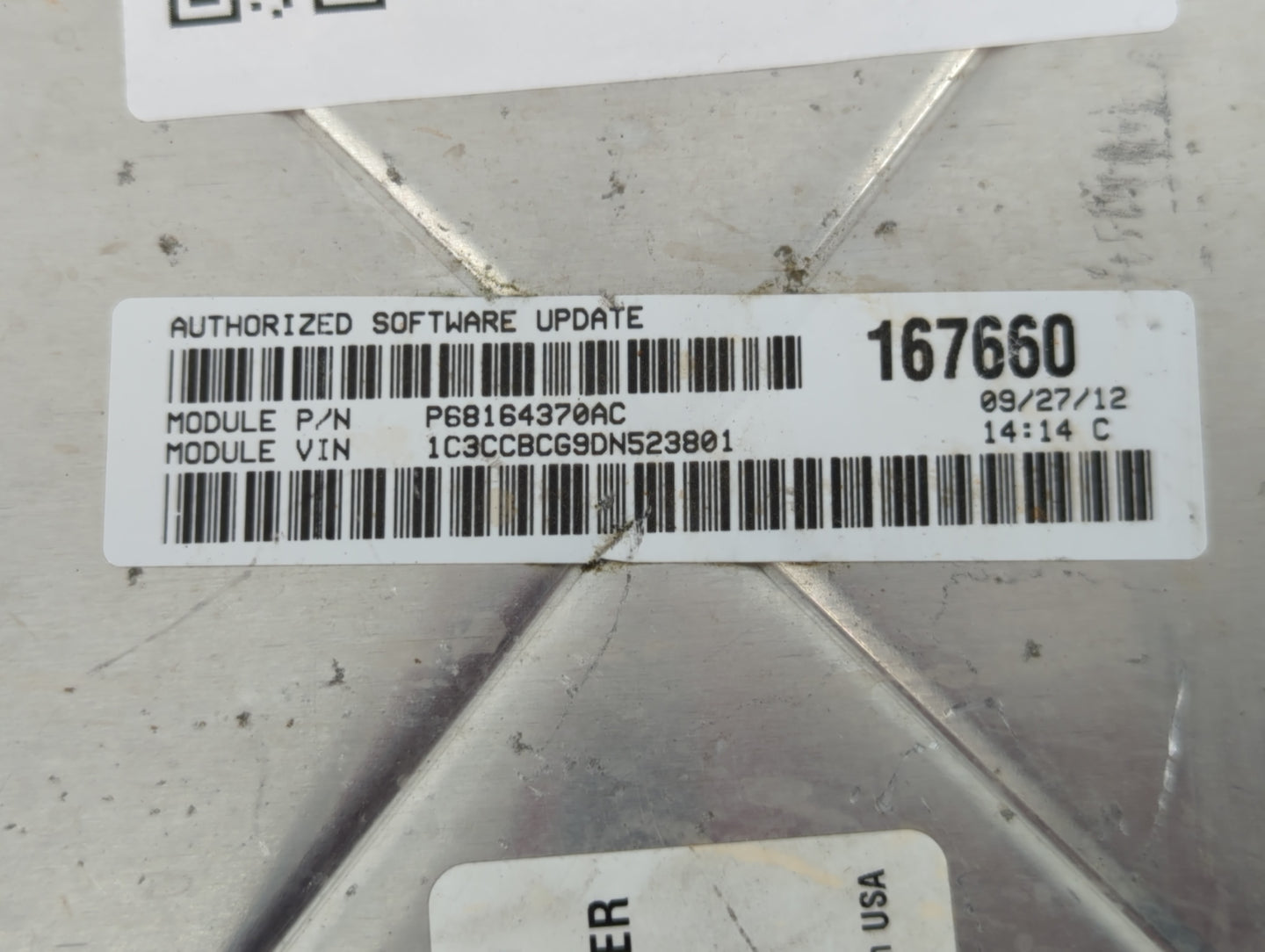2013 Chrysler 200 PCM Engine Control Computer ECU ECM PCU OEM P/N:P68164370AC P05150724AC Fits OEM Used Auto Parts - Oemused