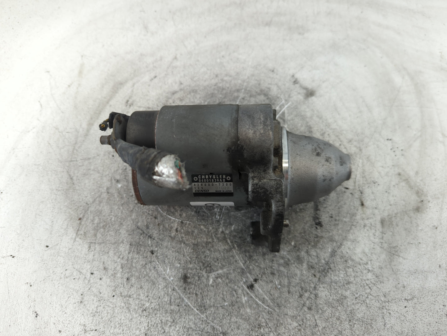 2011-2014 Chrysler 200 Car Starter Motor Solenoid OEM P/N:428000-7200 04801839AB Fits Fits 2011 2012 2013 2014 OEM Used Auto