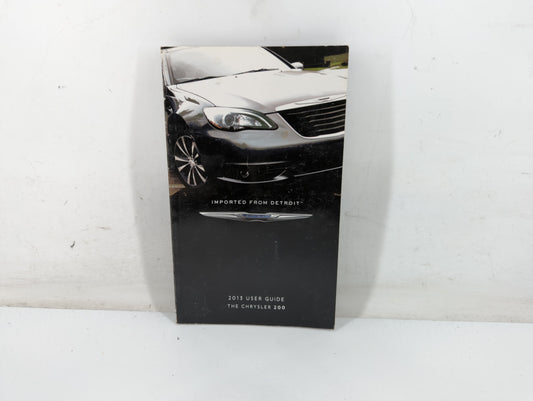 2013 Chrysler 200 Owners Manual Book Guide P/N:13C41-926-AA OEM Used Auto Parts - Oemusedautoparts1.com