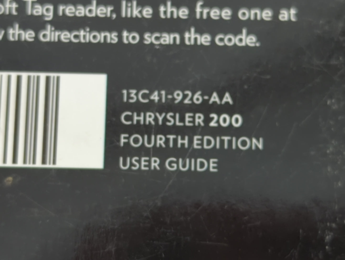 2013 Chrysler 200 Owners Manual Book Guide P/N:13C41-926-AA OEM Used Auto Parts - Oemusedautoparts1.com
