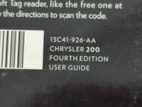 2013 Chrysler 200 Owners Manual Book Guide P/N:13C41-926-AA OEM Used Auto Parts - Oemusedautoparts1.com
