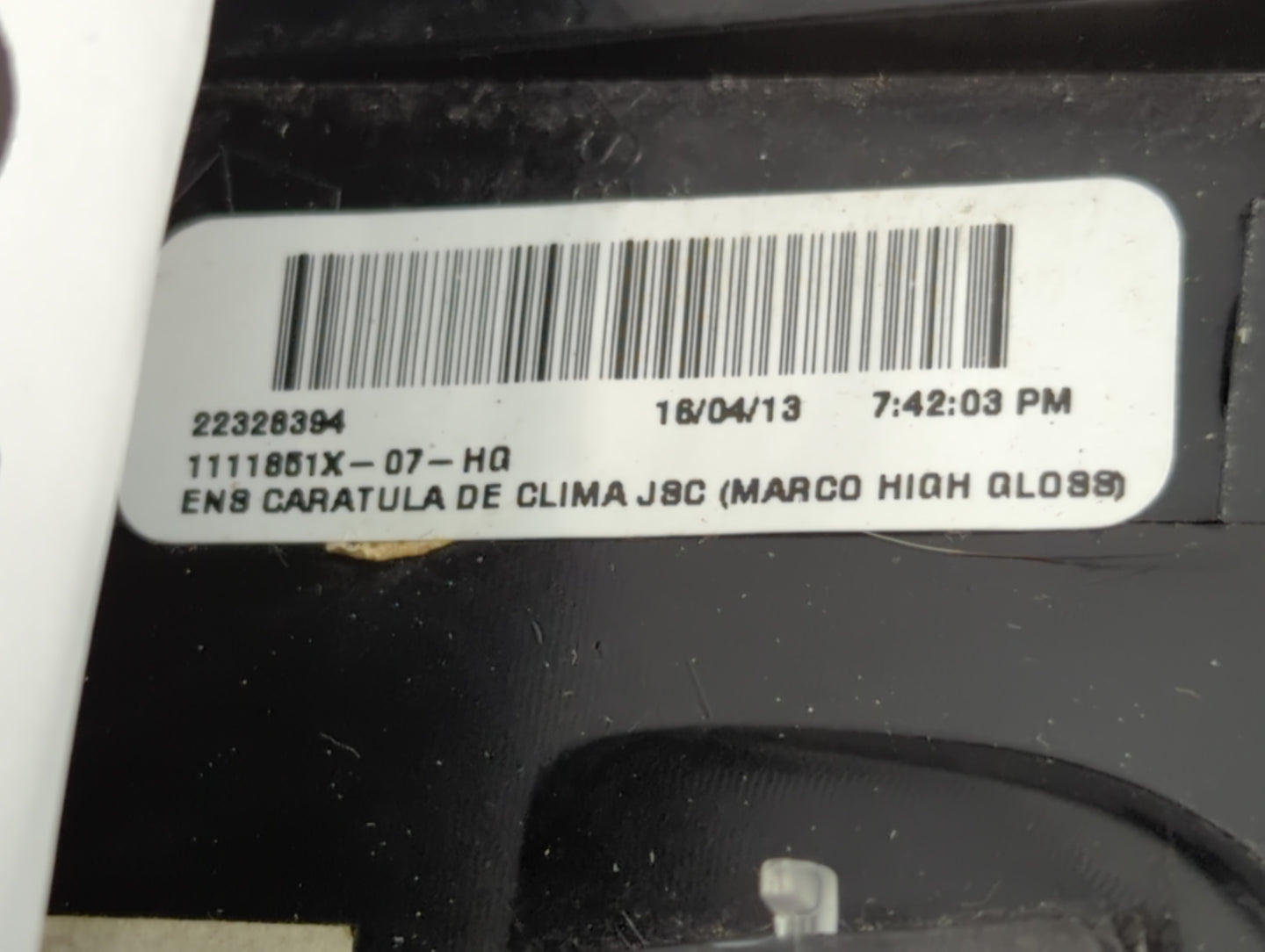 2013 Chrysler 200 Climate Control Module Temperature AC/Heater Replacement P/N:1111851X-07-HQ 22328394 Fits OEM Used Auto Pa