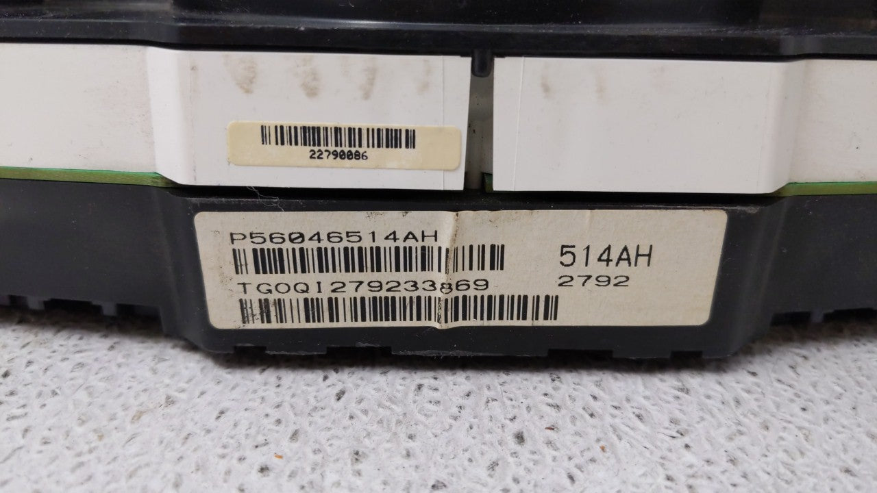 2011-2014 Chrysler 200 Instrument Cluster Speedometer Gauges P/N:P56046514AC P56046514AE Fits Fits 2011 2012 2013 2014 OEM U