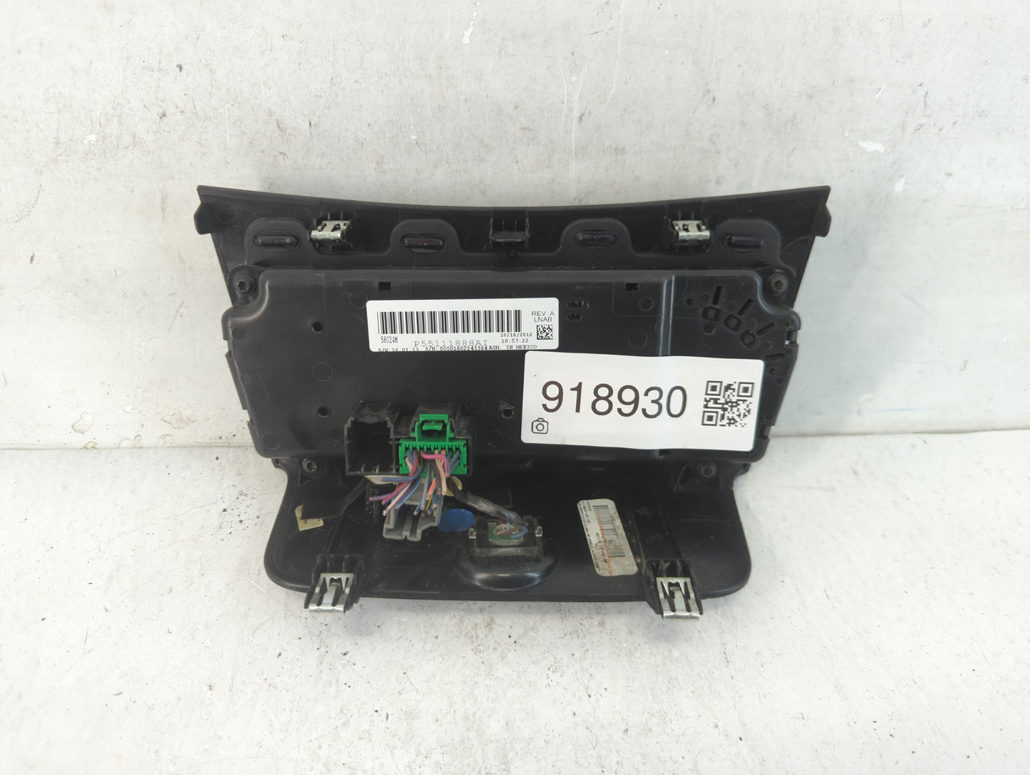 2011-2014 Chrysler 200 Climate Control Module Temperature AC/Heater Replacement P/N:P55111888AI Fits Fits 2011 2012 2013 201