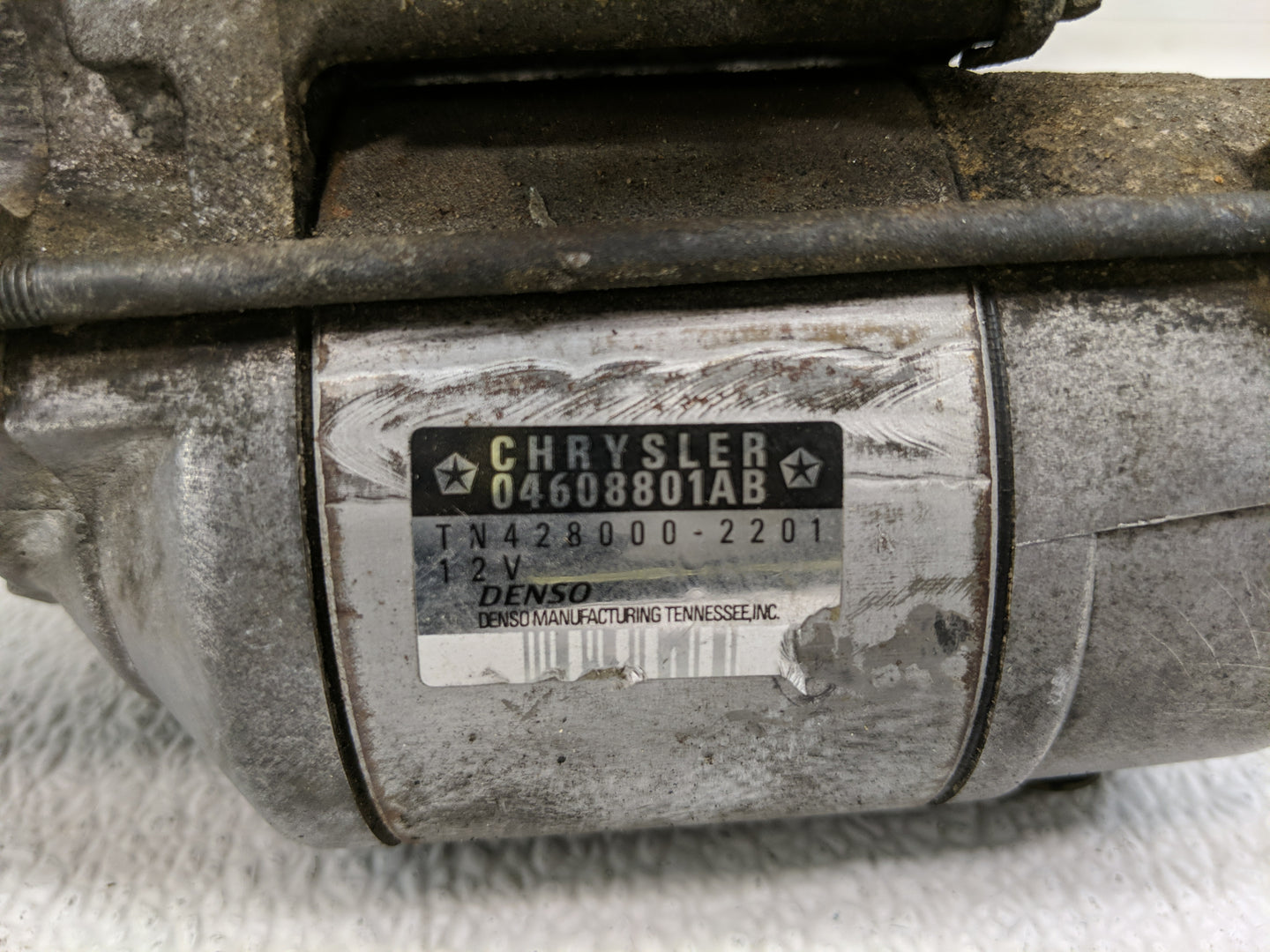 2005-2014 Chrysler 300 Car Starter Motor Solenoid OEM P/N:TN428000-2201 04608801AB Fits OEM Used Auto Parts - Oemusedautopar