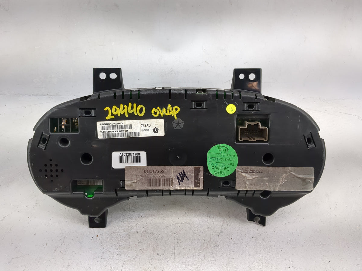 2013 Chrysler 300 Instrument Cluster Speedometer Gauges P/N:P05091742AD Miles:156K Fits OEM Used Auto Parts - Oemusedautopar