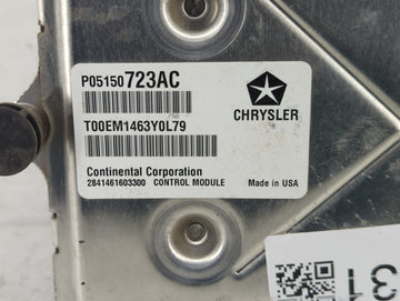2013 Chrysler 300 PCM Engine Control Computer ECU ECM PCU OEM P/N:P05150723AC Fits OEM Used Auto Parts