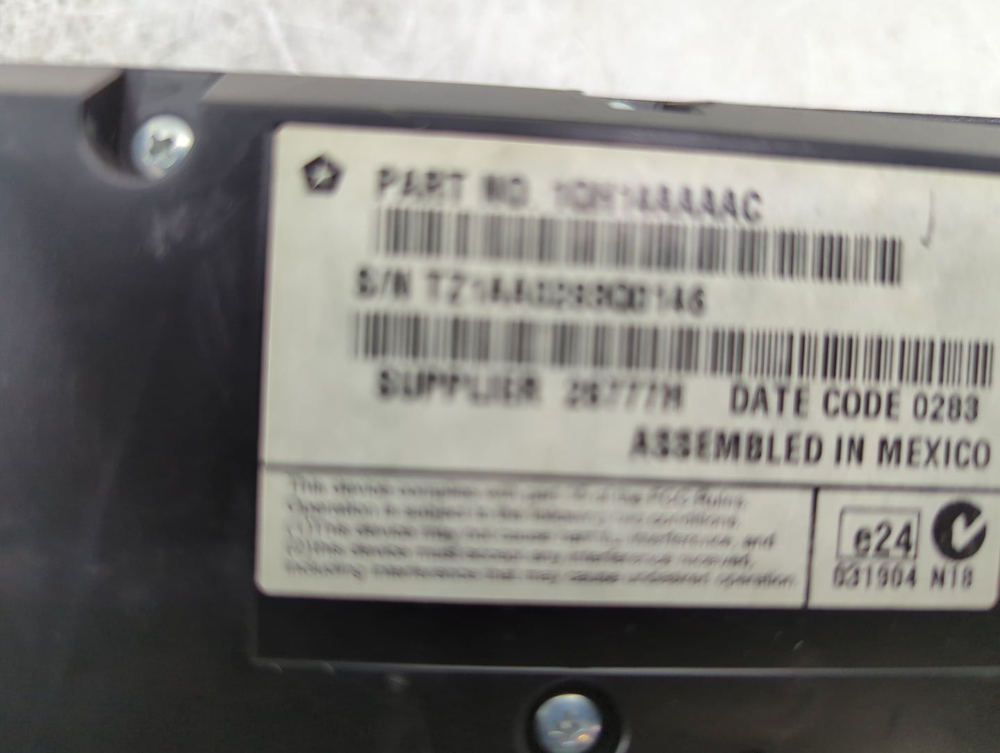2013-2014 Chrysler 300 Climate Control Module Temperature AC/Heater Replacement P/N:1QH14AAAC Fits Fits 2013 2014 OEM Used A
