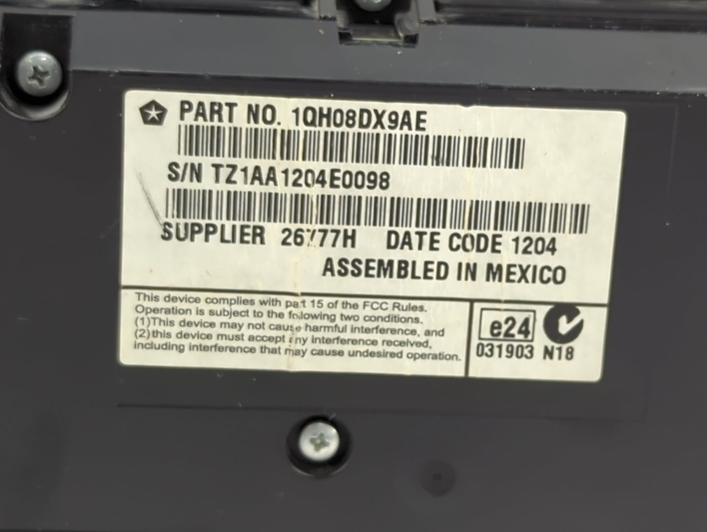 2013-2014 Chrysler 300 Climate Control Module Temperature AC/Heater Replacement P/N:1QH13AAAAC Fits Fits 2013 2014 OEM Used 