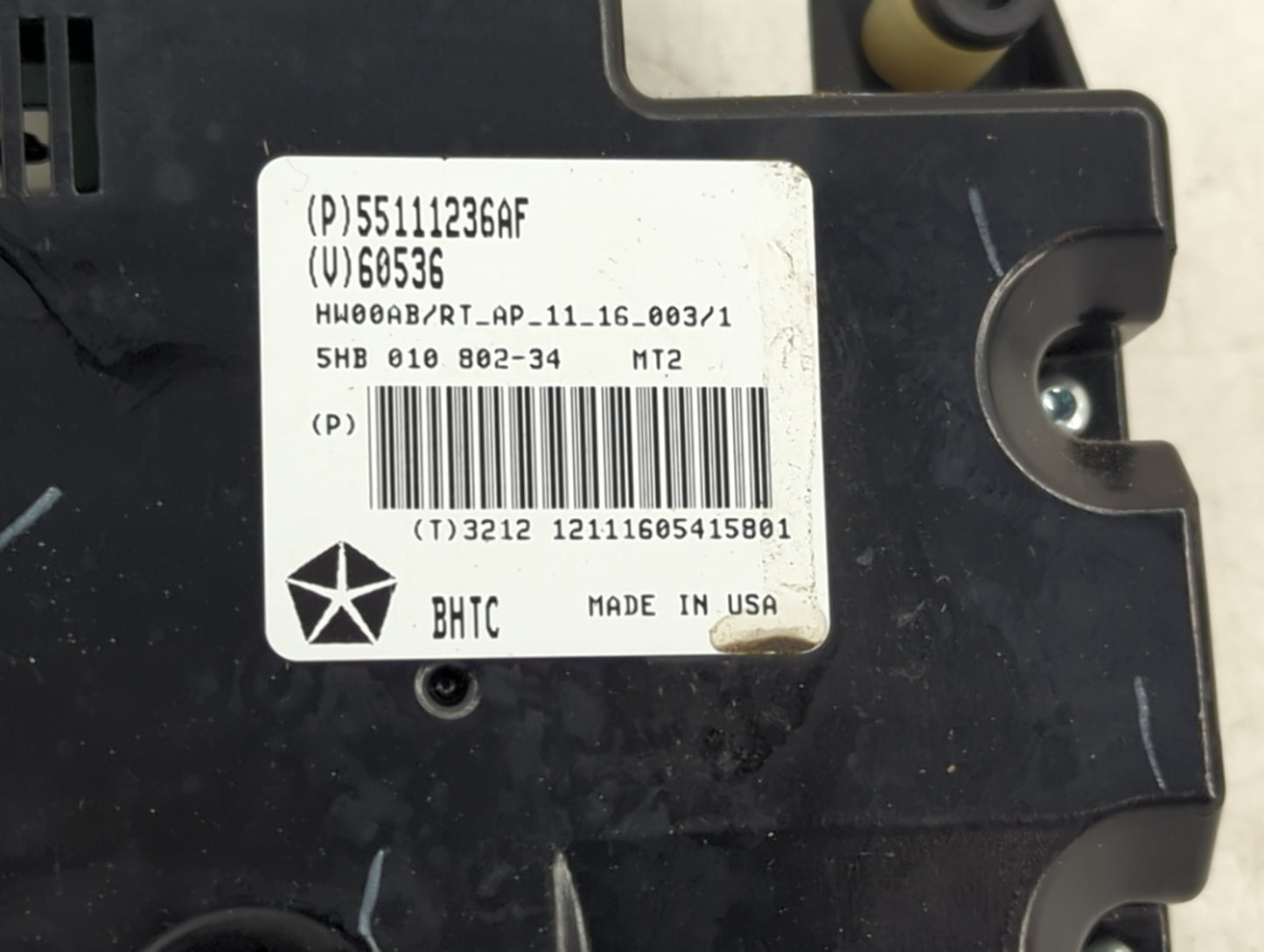 2013 Chrysler Town and Country Climate Control Module Temperature AC/Heater Replacement P/N:55111236AF 5HB010802-34 Fits OEM