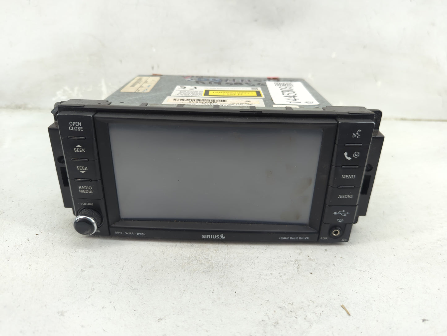 2013 Chrysler Town and Country Radio AM FM Cd Player Receiver Replacement P/N:5064759AC NTG4 REN Fits OEM Used Auto Parts - 