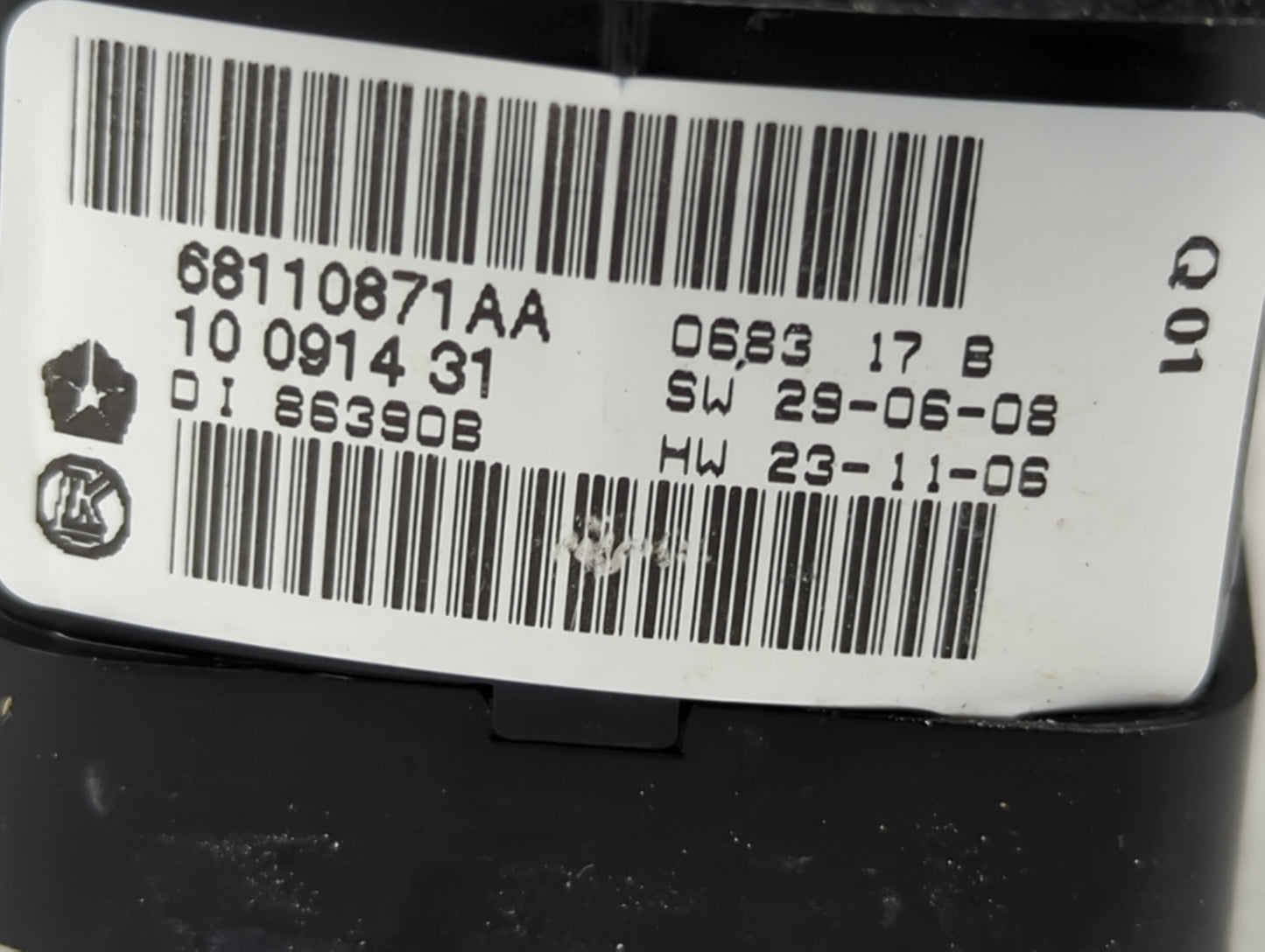 2013 Chrysler Town and Country Master Power Window Switch Replacement Driver Side Left P/N:68110871AA Fits OEM Used Auto Par