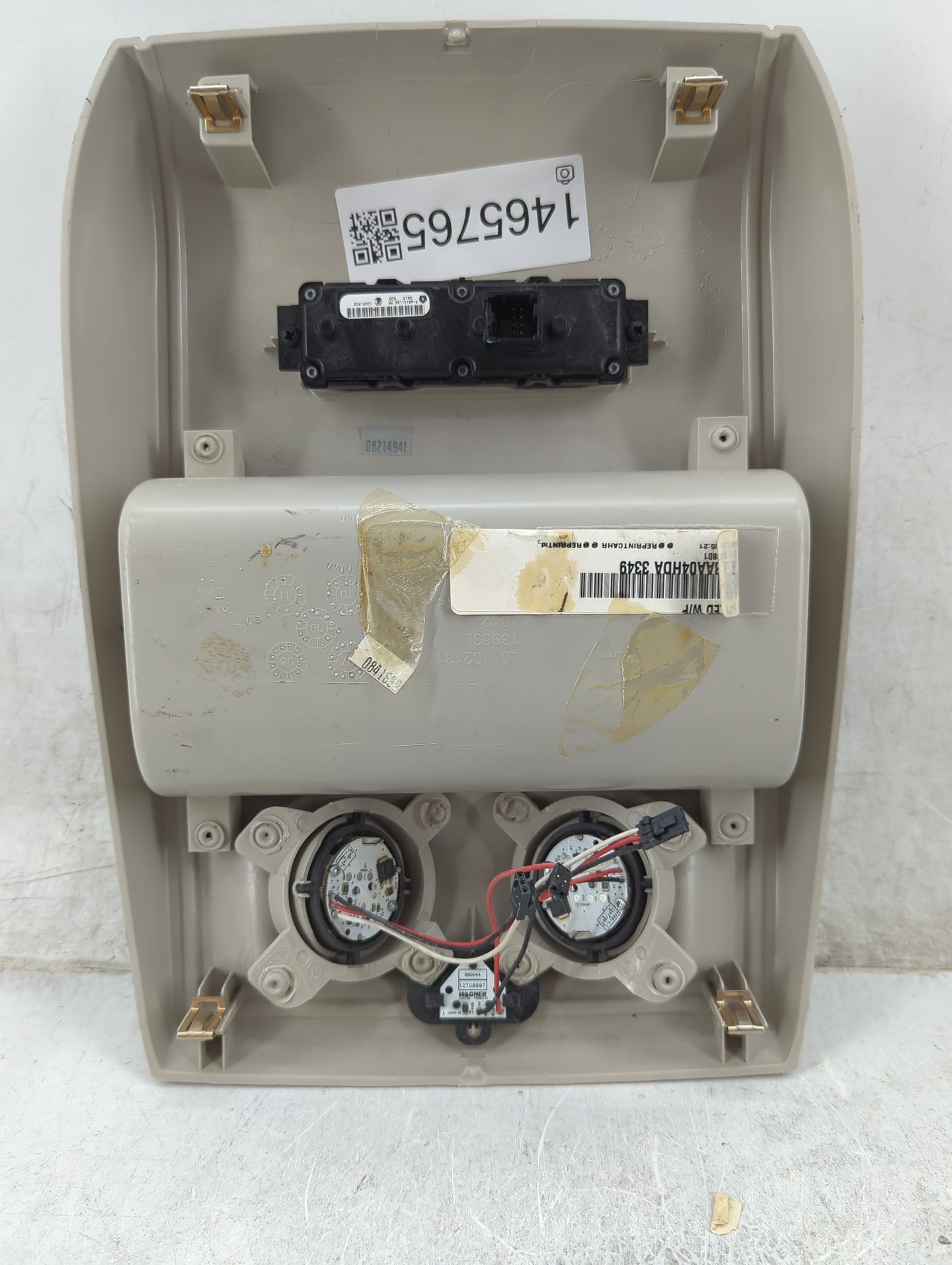 2013 Chrysler Town And Country Overhead Roof Console Tan 1465765 - Oemusedautoparts1.com