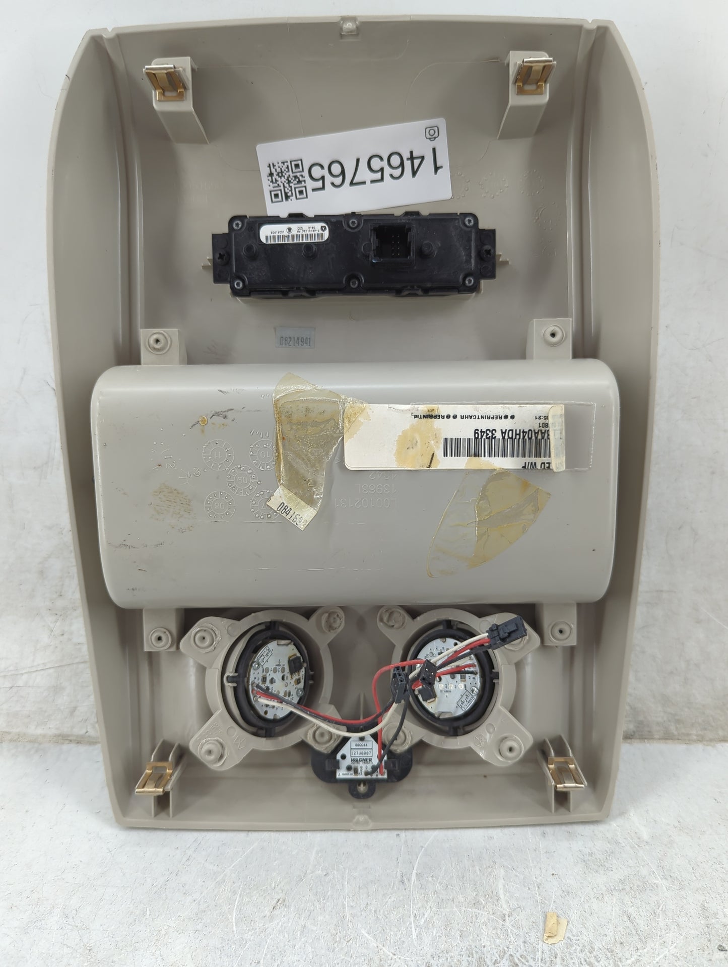 2013 Chrysler Town And Country Overhead Roof Console Tan 1465765 - Oemusedautoparts1.com