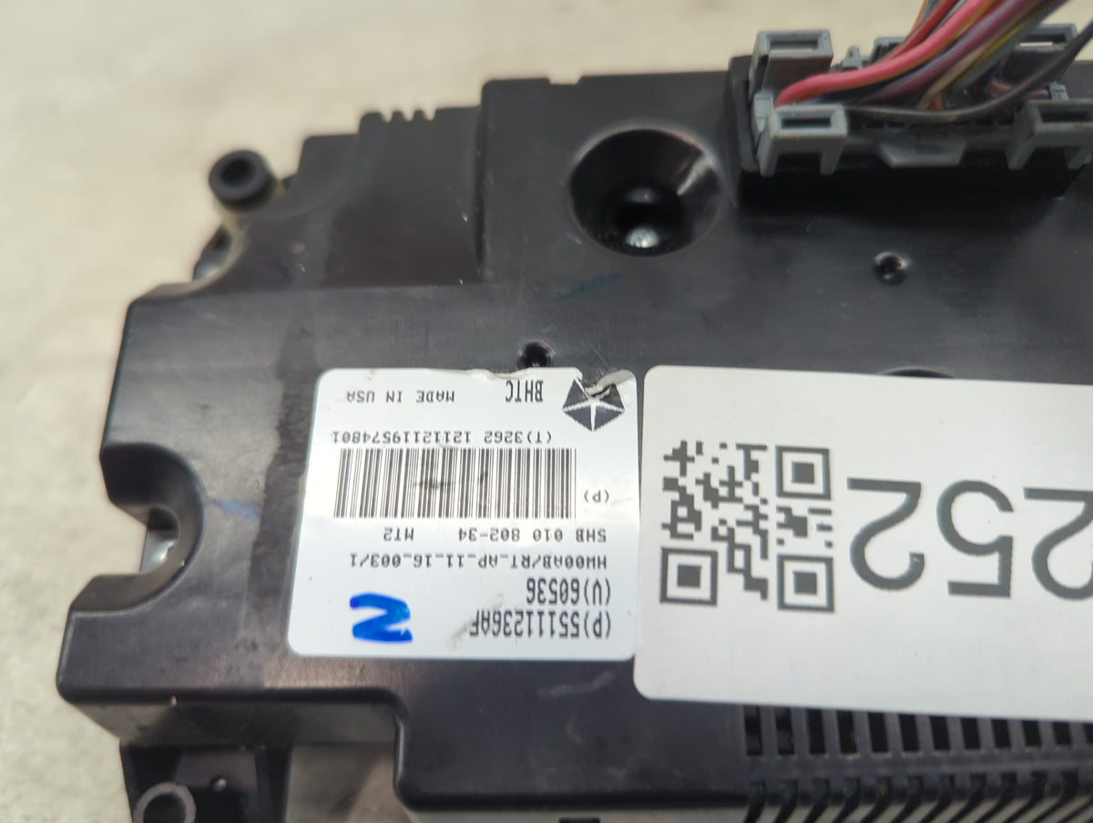 2013 Chrysler Town and Country Climate Control Module Temperature AC/Heater Replacement P/N:55111236AF Fits OEM Used Auto Pa