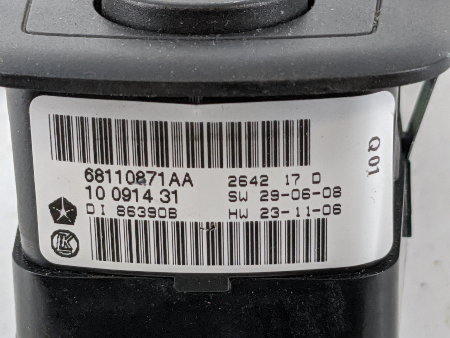 2012-2016 Chrysler Town & Country Master Power Window Switch Replacement Driver Side Left P/N:68110871AA Fits OEM Used Auto 