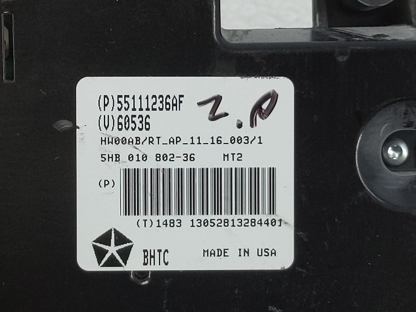 2011-2016 Chrysler Town & Country Climate Control Module Temperature AC/Heater Replacement P/N:55111236AF Fits OEM Used Auto