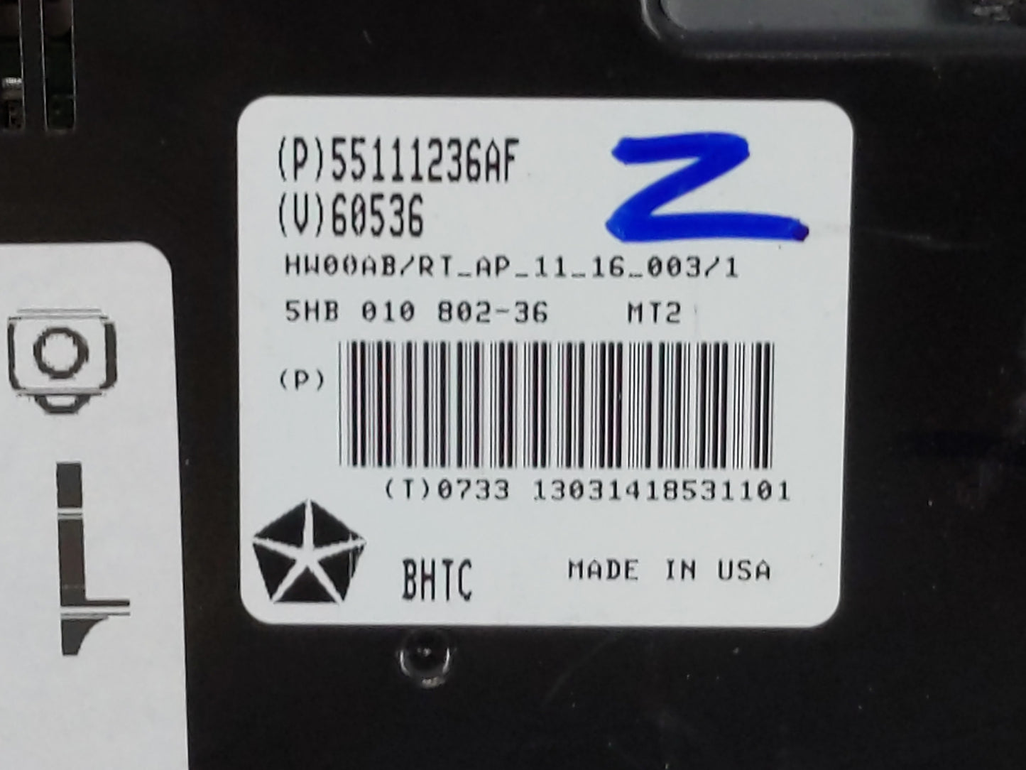 2011-2016 Chrysler Town & Country Climate Control Module Temperature AC/Heater Replacement P/N:55111236AF Fits OEM Used Auto