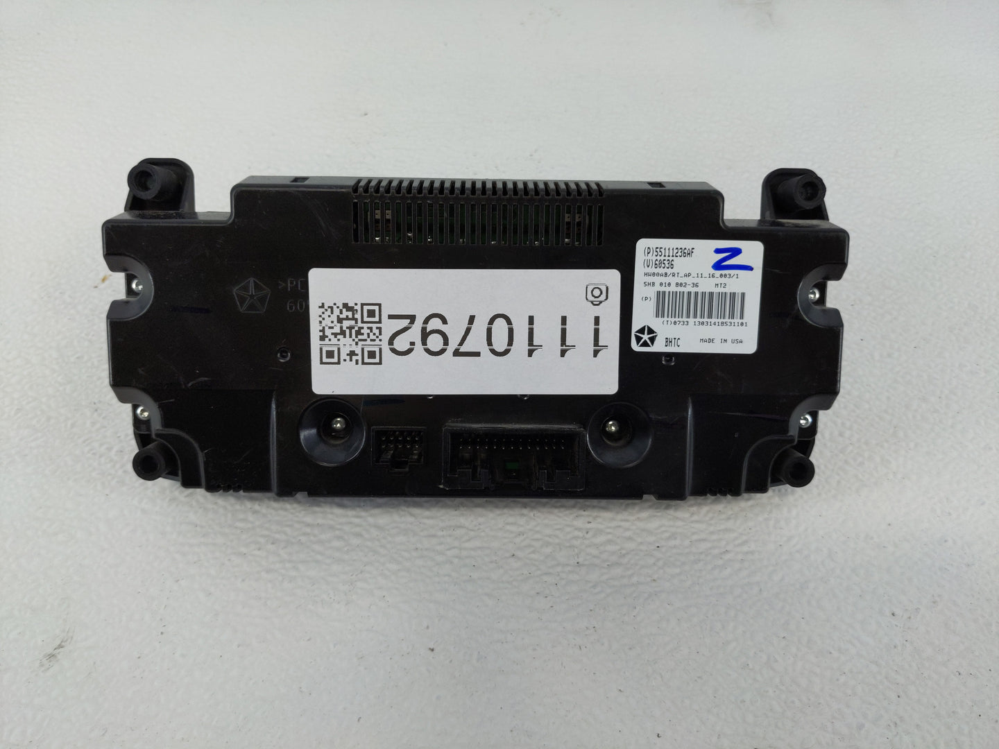 2011-2016 Chrysler Town & Country Climate Control Module Temperature AC/Heater Replacement P/N:55111236AF Fits OEM Used Auto