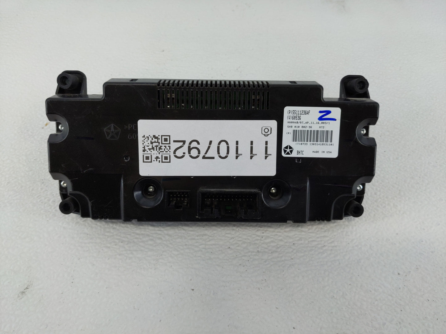 2011-2016 Chrysler Town & Country Climate Control Module Temperature AC/Heater Replacement P/N:55111236AF Fits OEM Used Auto