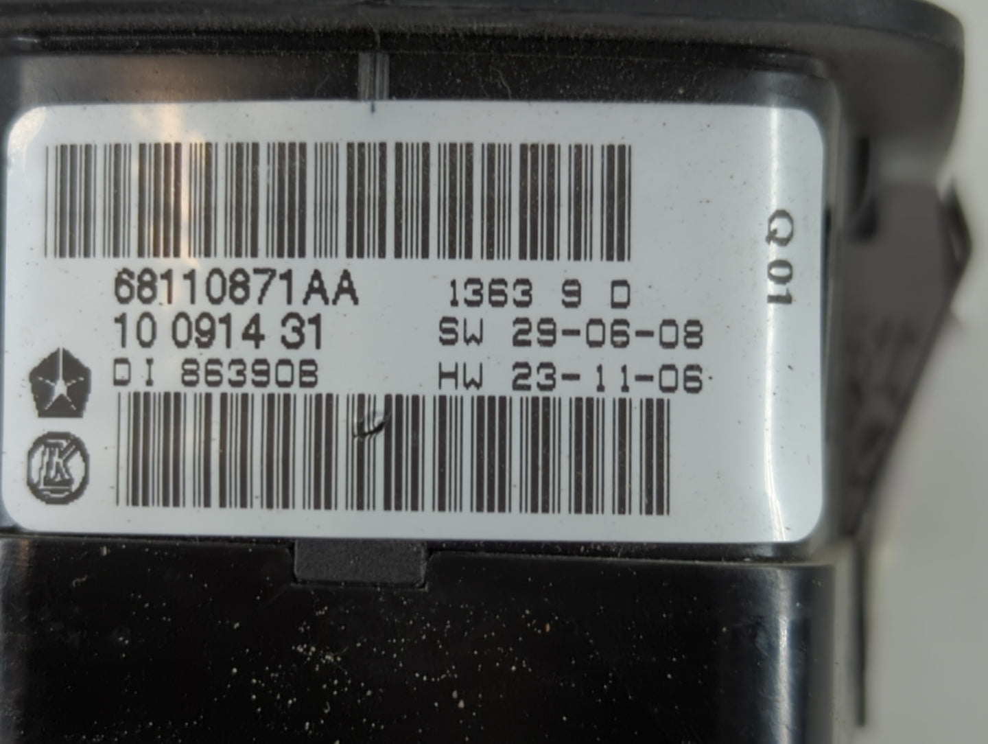 2012-2016 Chrysler Town & Country Master Power Window Switch Replacement Driver Side Left P/N:68110871AA Fits OEM Used Auto 