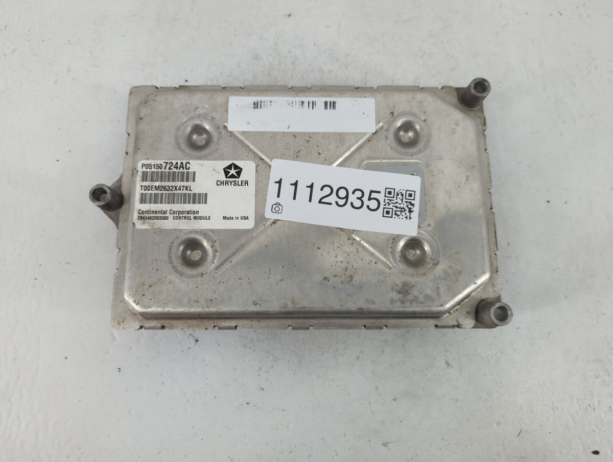 2013 Chrysler Town & Country PCM Engine Control Computer ECU ECM PCU OEM P/N:P05150724AC OEM Used Auto Parts - Oemusedautopa