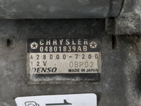 2011-2016 Chrysler Town & Country Car Starter Motor Solenoid OEM P/N:428000-7200 04801839AB Fits OEM Used Auto Parts - Oemus
