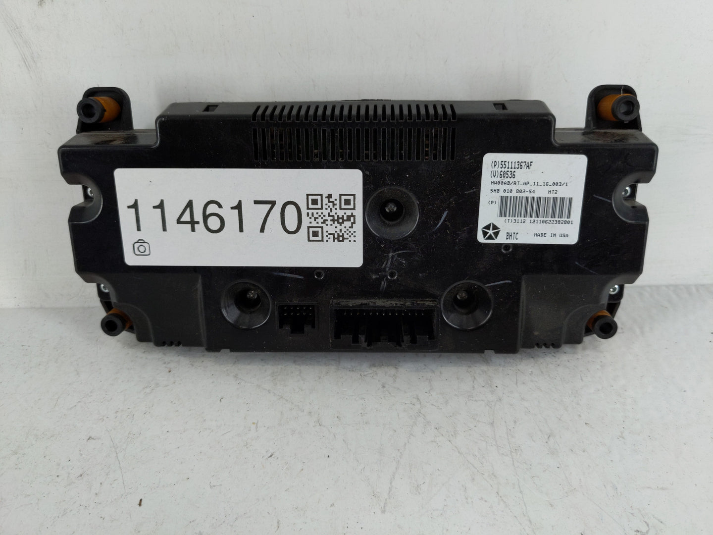 2011-2016 Chrysler Town & Country Climate Control Module Temperature AC/Heater Replacement P/N:55111367AF Fits OEM Used Auto