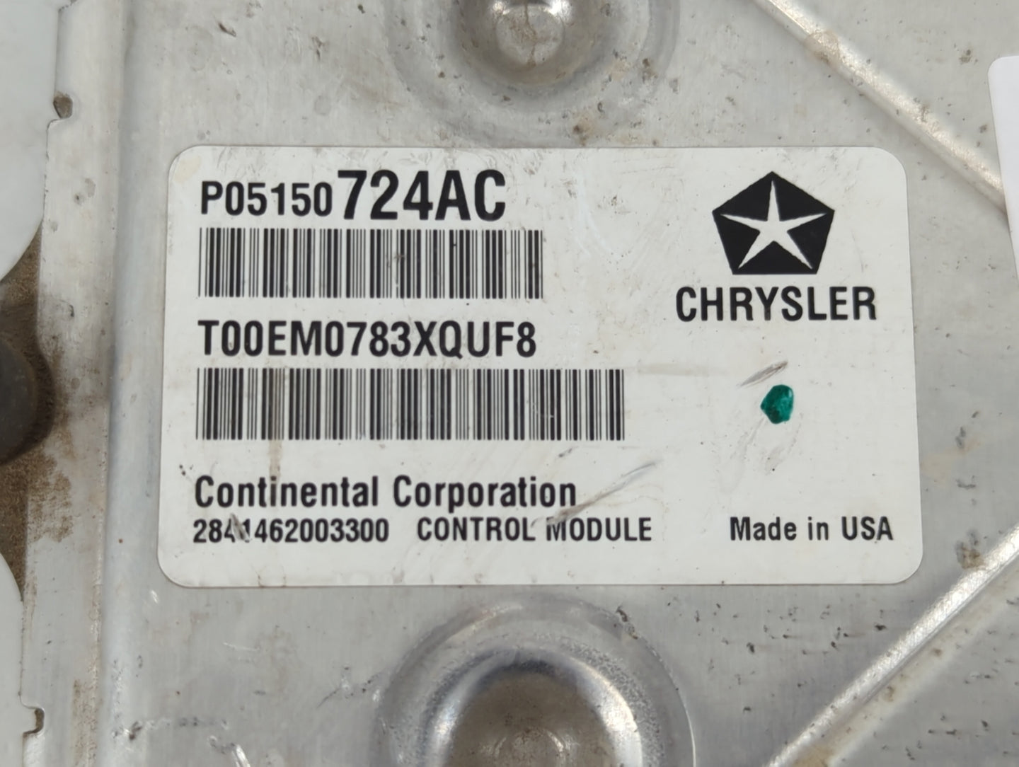 2013 Chrysler Town & Country PCM Engine Control Computer ECU ECM PCU OEM P/N:P68161510AD Fits OEM Used Auto Parts - Oemuseda