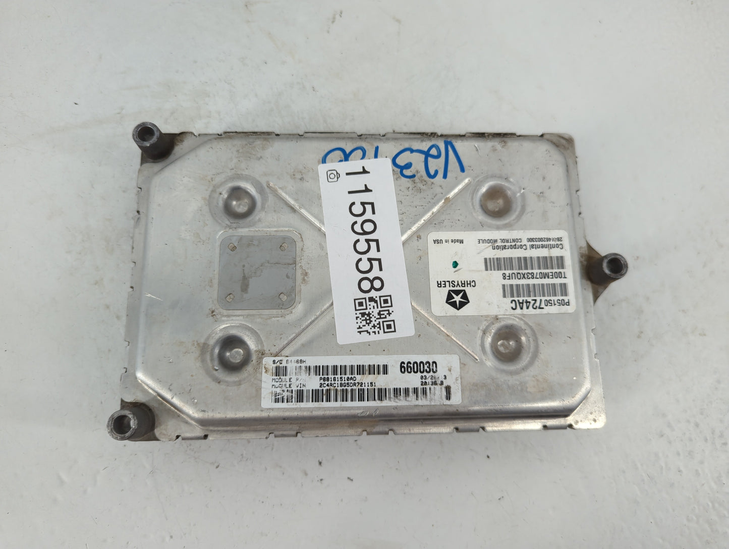 2013 Chrysler Town & Country PCM Engine Control Computer ECU ECM PCU OEM P/N:P68161510AD Fits OEM Used Auto Parts - Oemuseda