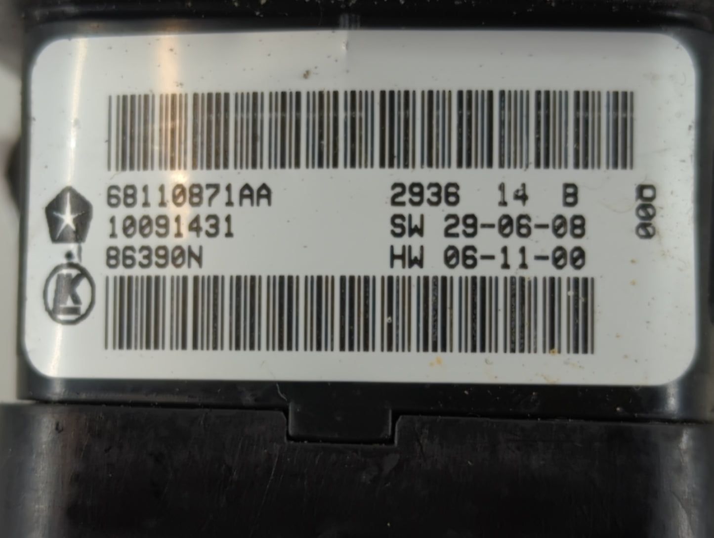 2012-2016 Chrysler Town & Country Master Power Window Switch Replacement Driver Side Left P/N:68110871AA Fits OEM Used Auto 