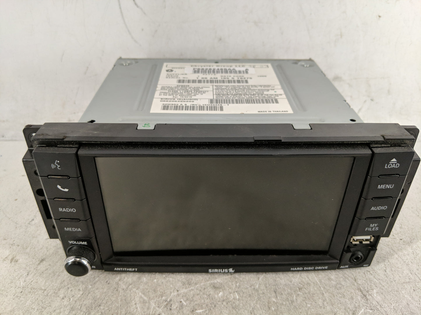 2012-2016 Chrysler Town & Country Radio AM FM Cd Player Receiver Replacement P/N:P05091327AC Fits OEM Used Auto Parts - Oemu