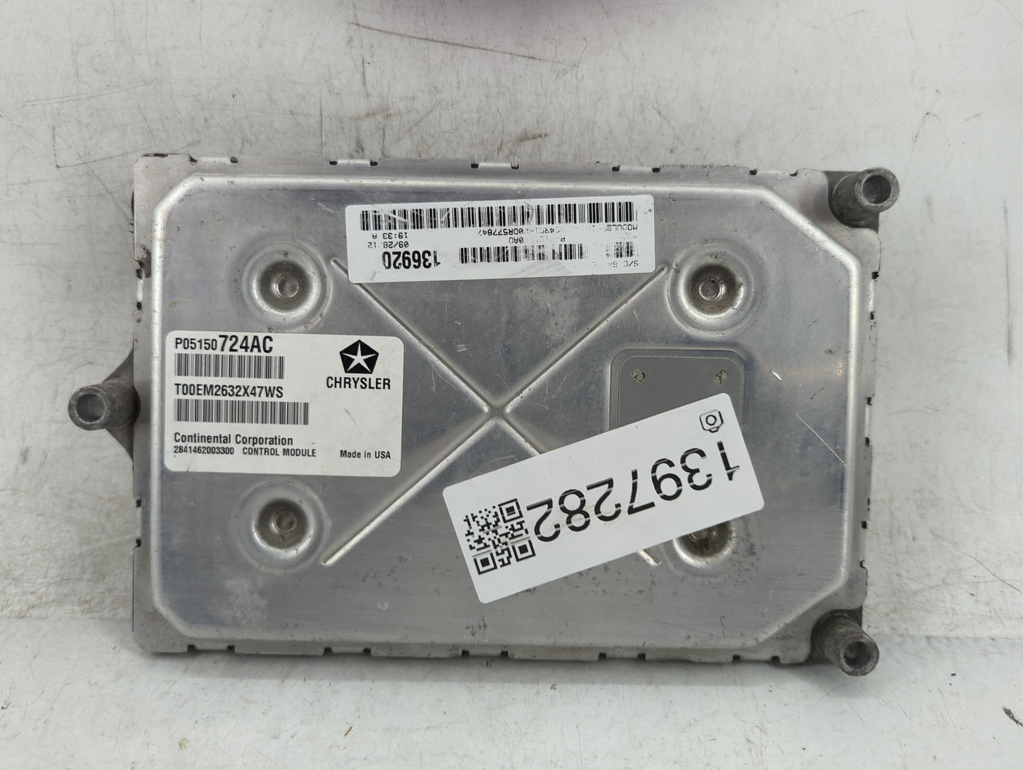 2013 Chrysler Town & Country PCM Engine Control Computer ECU ECM PCU OEM P/N:P05150724AC Fits OEM Used Auto Parts - Oemuseda