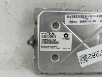 2013 Chrysler Town & Country PCM Engine Control Computer ECU ECM PCU OEM P/N:P05150724AC Fits OEM Used Auto Parts