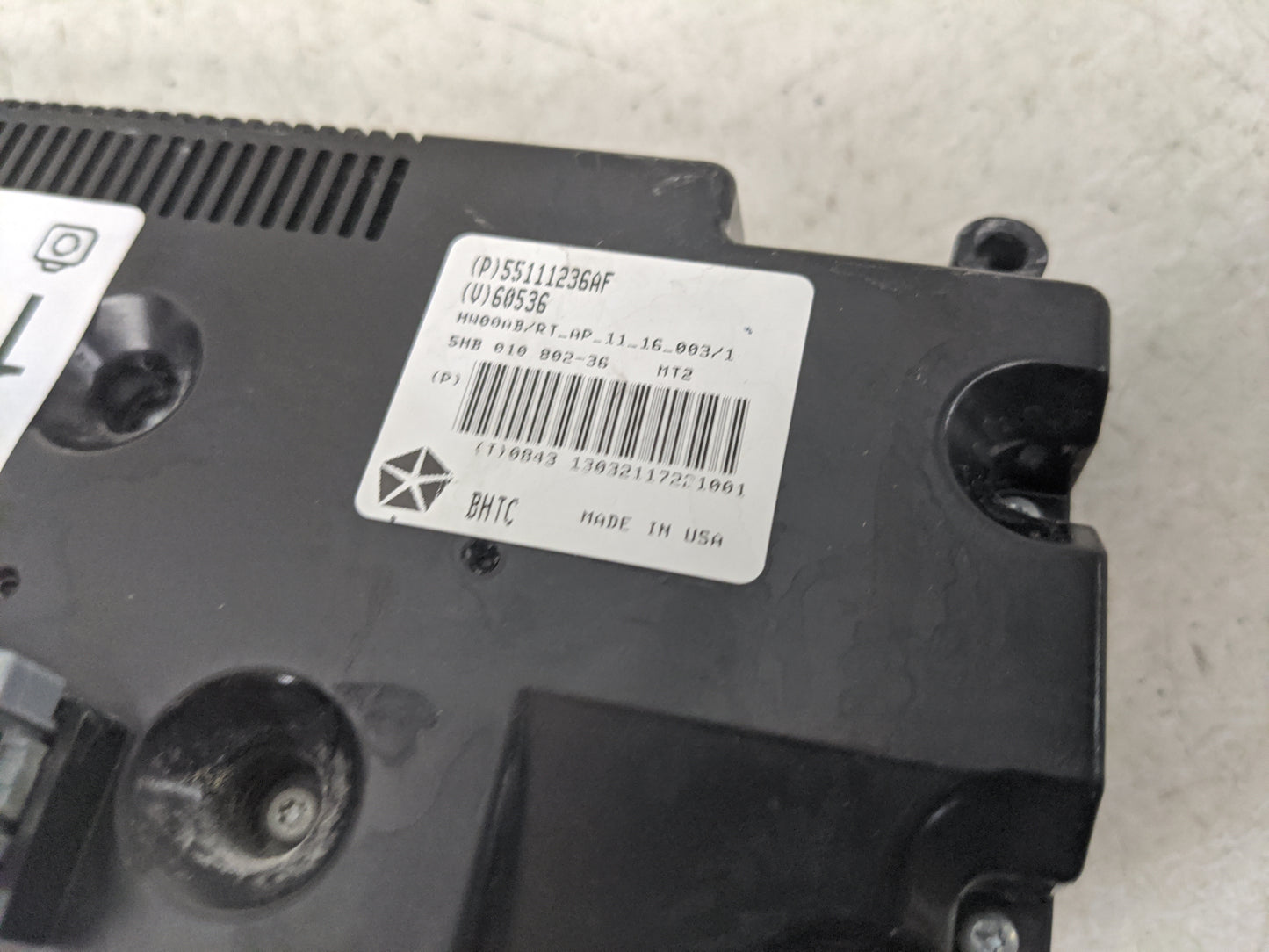 2011-2016 Chrysler Town & Country Climate Control Module Temperature AC/Heater Replacement P/N:55111236AF Fits OEM Used Auto