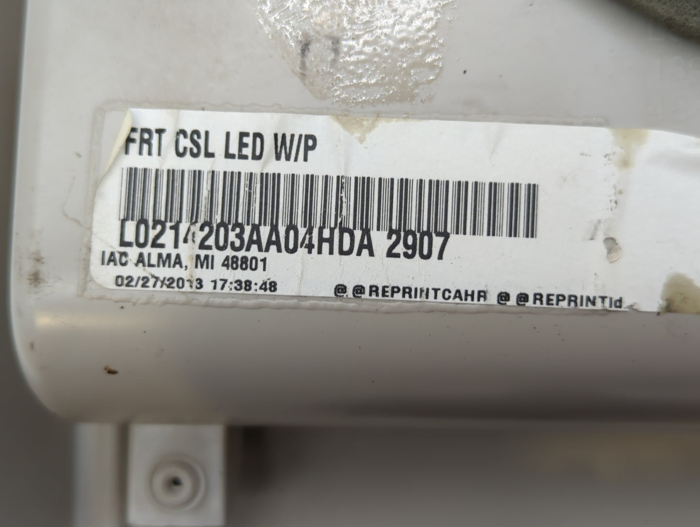 2013 Chrysler Town & Country Overhead Roof Console - Oemusedautoparts1.com