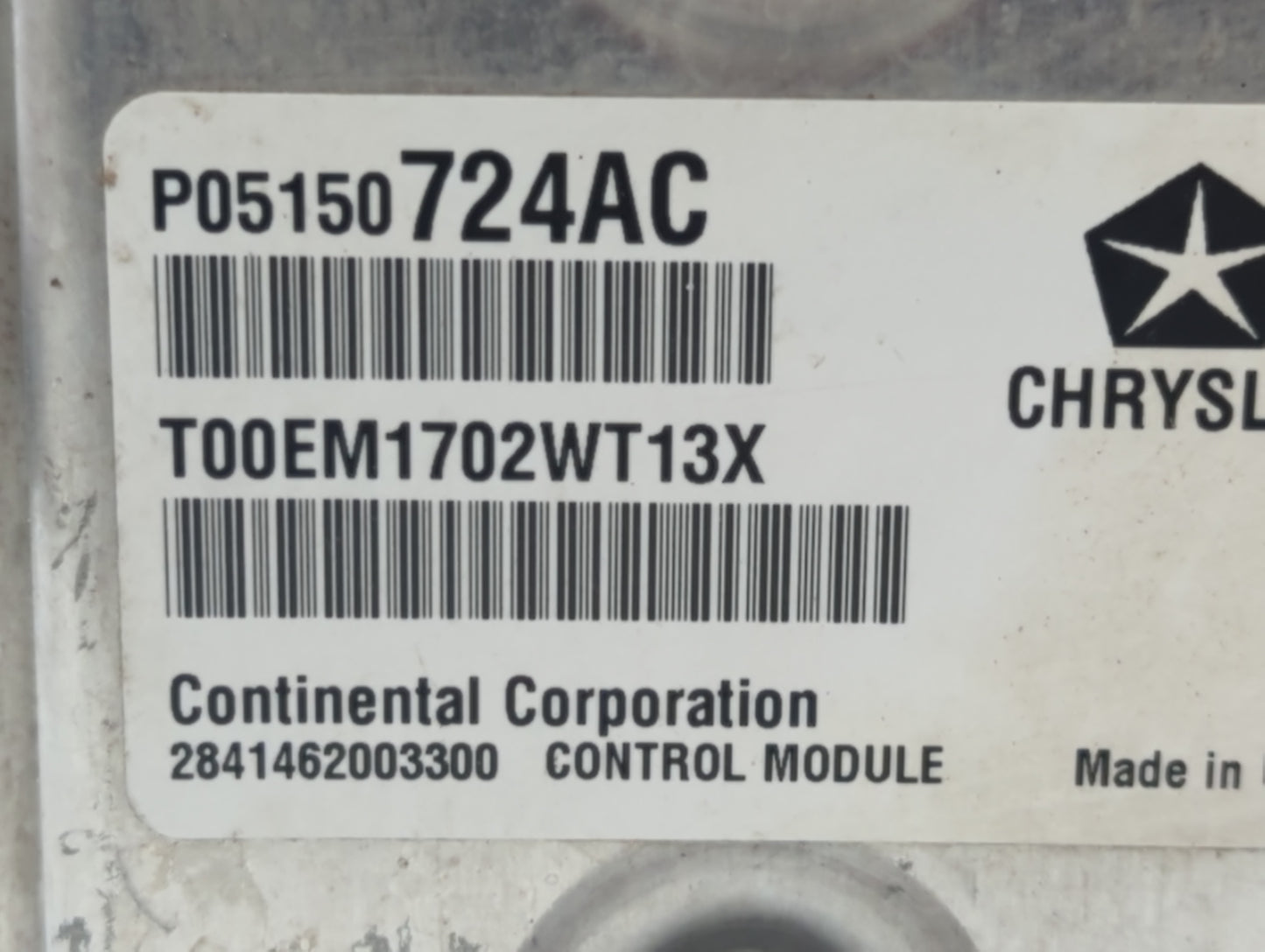 2013 Chrysler Town & Country PCM Engine Control Computer ECU ECM PCU OEM Fits OEM Used Auto Parts - Oemusedautoparts1.com